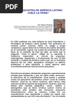 SER PSIQUIATRA EN AMÉRICA LATINA - Renato Alarcón