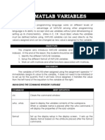 MATLAB Variables