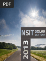 NSIT Solar Car Project Brochure