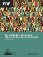 Aprendiendo A Ser Iguales Manual de Educación Intercultural PDF