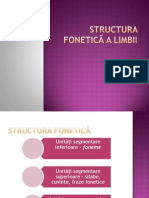 Structura Fonetica A Limbii