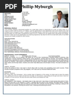 Philllip Myburgh CV