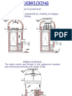 Shell Was Cut Open at Ground Level. Dome Lining Was Dismantled by Standing On Hanging Platform and Scaffolding