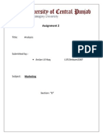 Assignment 2: Title: Analysis