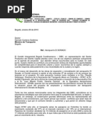 Carta Aeropuerto - Comite Intergremial