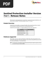 Sentinel Protection Installer Version 7.6.1 - Release Notes: Product Overview