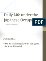 Daily Life Under The Japanese Occupation Part III