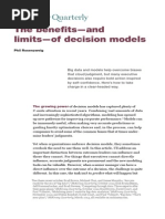 The Benefits and Limits of Decision Models