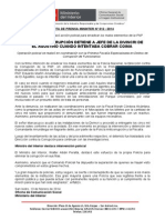 Policía Anticorrupción Detiene A Jefe de La Divincri de El Agustino Cuando Intentaba Cobrar Coima