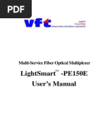 Lightsmart - Pe150E User'S Manual: Multi-Service Fiber Optical Multiplexer