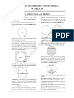 AL Brothers Prakashan: 10. Circles Assignments in Mathematics Class IX (Term 2)