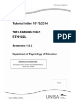 TUT 101 ETH 102L The Learning Child