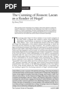 Žižek, Slavoj. The Cunning of Reason-Lacan As A Reader of Hegel