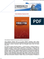 China Statistical Yearbook 2012