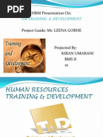 Human Resources Training & Development