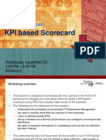 Design Your Own KPI Based Scorecard