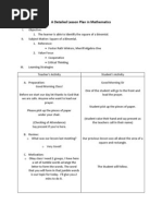 A Detailed Lesson Plan in Mathematics