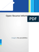 Open Source Information: Imagine