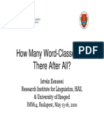 Word Classes