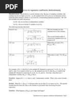 Standard Errors For Regression Coefficients Multicollinearity