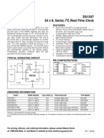 DS1307 64 X 8, Serial, I C Real-Time Clock: General Description Features