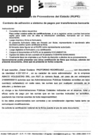 Contrato de Adhesion A Sistema de Pagos Por Transferencia Bancaria y Su Certificacion de Firmas