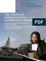 The Cultural and Creative Industries: A Review of The Literature