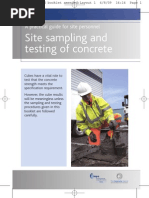 Site Sampling Testing Concrete