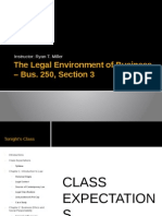 Business Law and Legal Environment. Spring 2014 - 1st Class