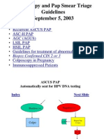 Guidelines Colposcopy and Pap Smear Triage Guidelines