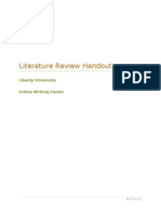 Writing A Literature Review