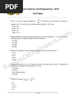 Computer Science and Engineering - Full Paper - 2010