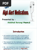 Hi Alert MedicationsHHHIGH