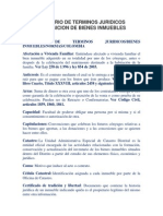 Glosario de Terminos Juridicos Adquisicion de Bienes Inmuebles PDF