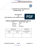 EC2405 - Microwave Experiments PDF