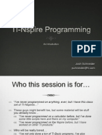 TI Nspire Programming