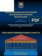 Teknis Pengendalian Penyusunan Pelaksanaan & Evaluasi Renstra-Skpd