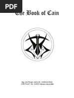 The Book of Cain: by Akhtya Seker Arimanius Michael W. Ford