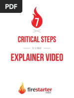 7 Critical Steps To Creating An Explainer Video