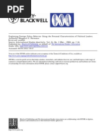 Herrmann - Explaining Foreign Policy Behavior Using The Personal Characteristics of Political Leaders