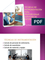 Técnicas de Instrumentación para Proporcionar Servicios de Enfermería