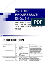 The Simple Present and Present Continuous Tense