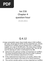 ISE216 (2011) - Questions of Chapter4