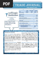 Daily Trade Journal - 21.02.2014