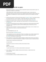 Receta para Escribir Un Guion