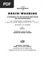 Brain Washing-A Synthesis of The Russian Text Book On Psychopolitics-Charles Stickley-63pgs-1959-EDU - SML