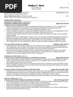 Ward Resume 