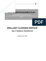 Sample Service Cleaning Business Plan