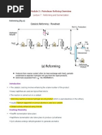 Lecture 7 Reforming and Isomerization