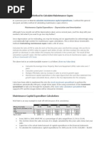 Maintenance Capex